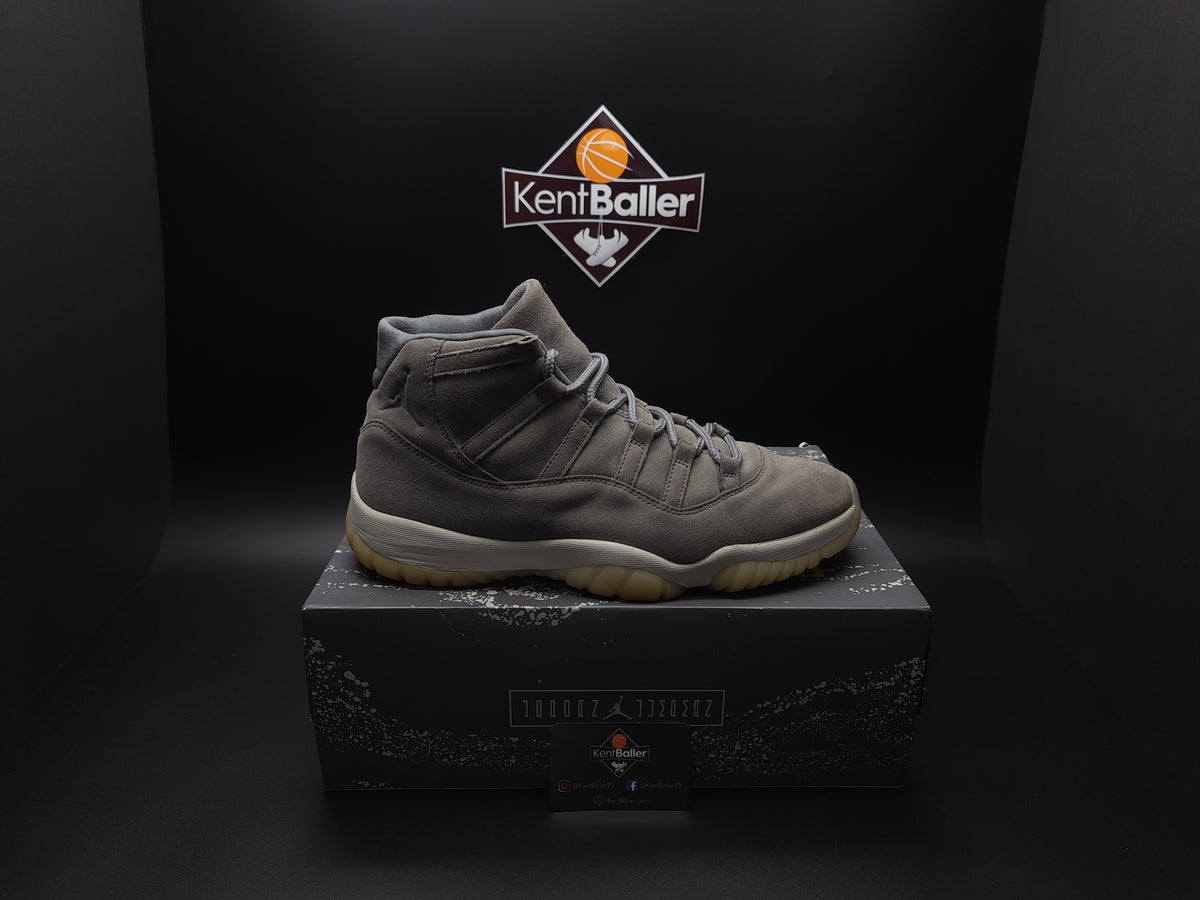 Air jordan 11 suede clearance grey