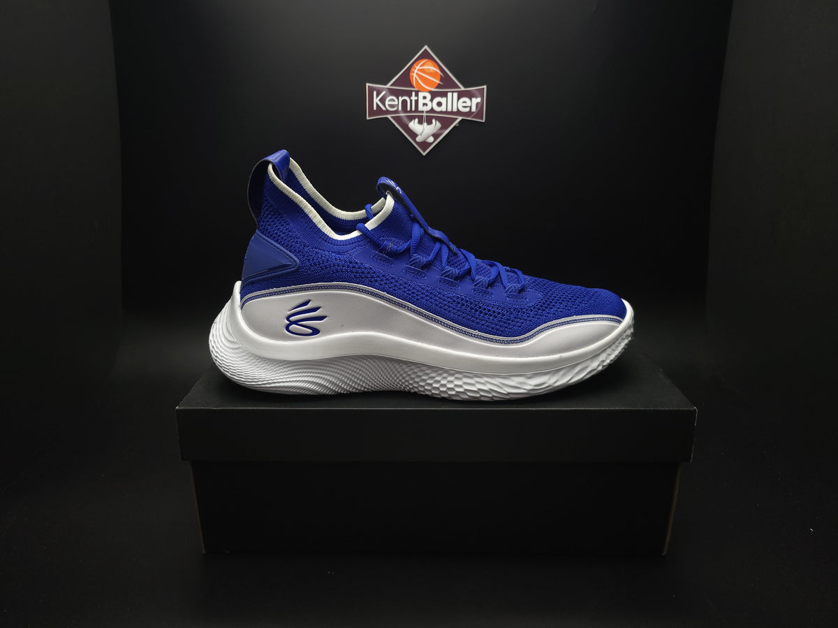 curry flow 8 blue and white
